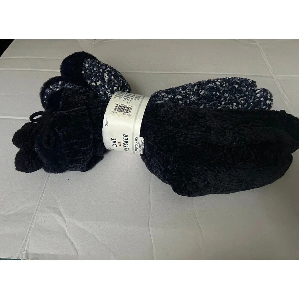Jane and Bleecker Women’s Super Soft Plushfill Lined Slipper Socks NWT